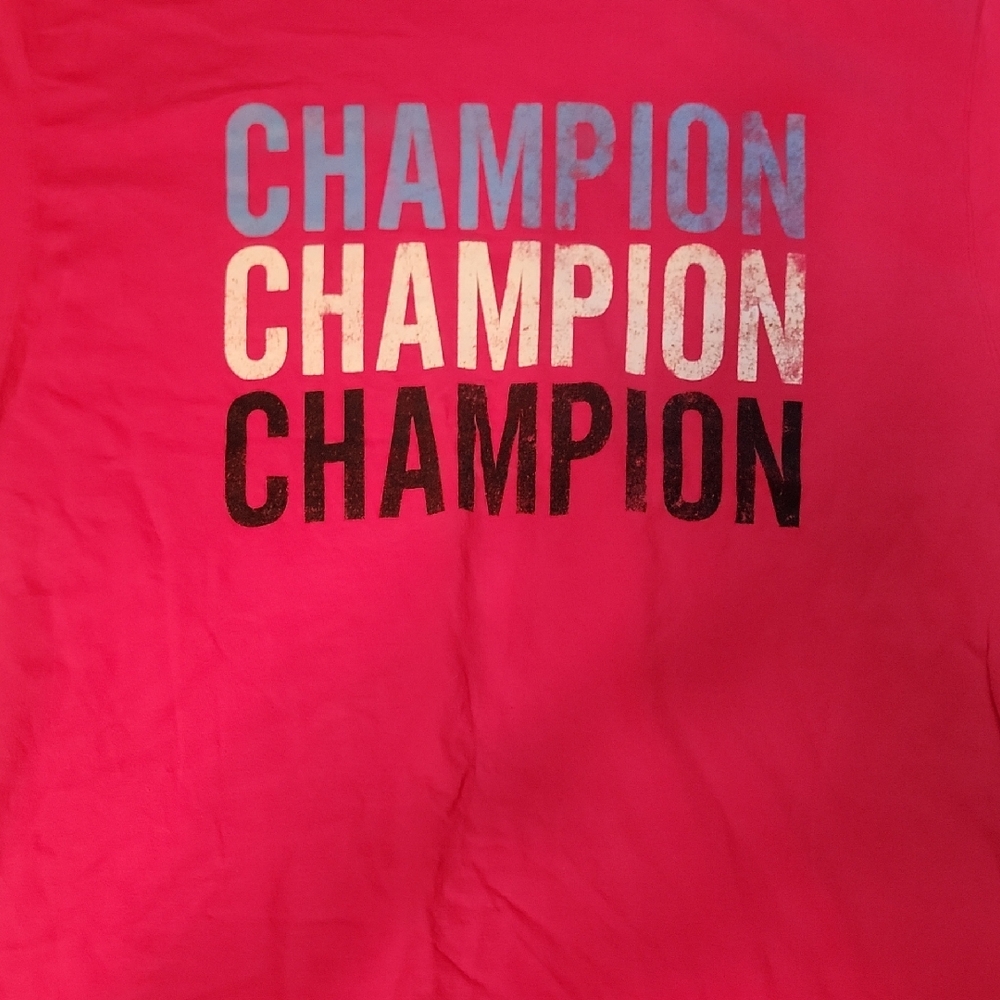 Champion Bright Pink Logo Tee